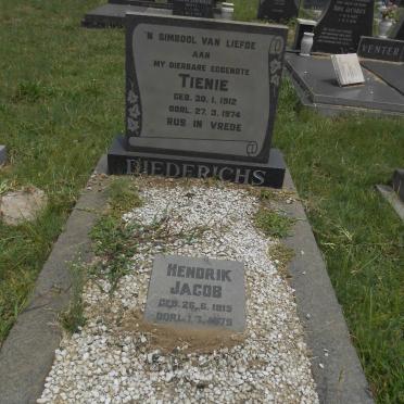 DIEDERICHS Hendrik Jacob 1915-1979 &amp; Tienie 1912-1974