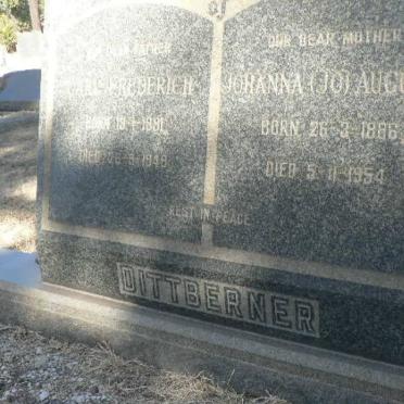 DITTBERNER Carl Frederich 1881-1949 &amp; Johanna Augusta 1886-1954
