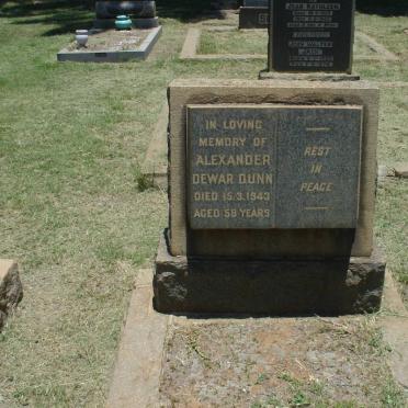 DUNN Alexander Dewar -1943