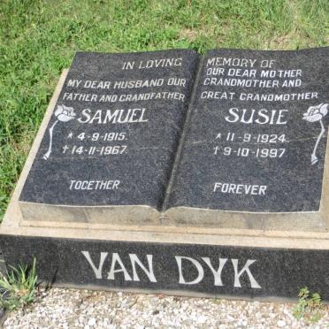 DYK Samuel, van 1915-1967 &amp; Susie 1924-1997
