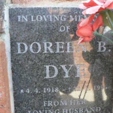 DYE Doreen B. 1918-1996