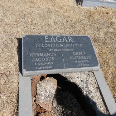 EAGAR Hermanus Jacobus 1920-1990 &amp; Grace Elizabeth 1916-1990