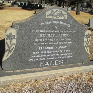 EALES Stanley Arthur 1892-1954 &amp; Eleanor Hughan 1900-1979