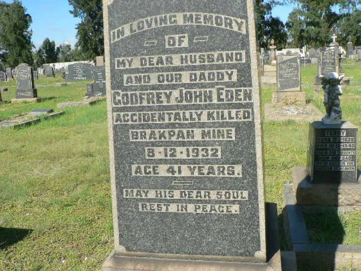 EDEN Godfrey John -1932