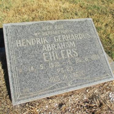 EHLERS Hendrik Gerhardus Abraham 1938-1988