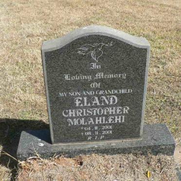 ELAND Christopher Molahlehi 2001-2001