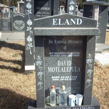 ELAND David Motlalepula 1958-2000