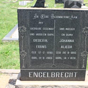 ENGELBRECHT Diederik Frans 1890-1969 &amp; Johanna Alieda 1893-1976