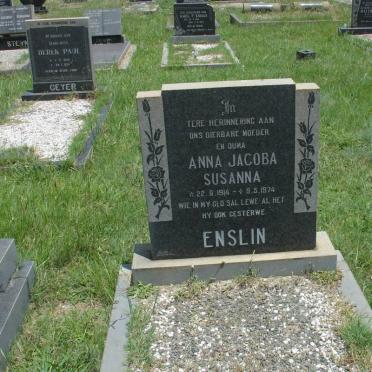 ENSLIN Anna Jacoba Susanna 1914-1974
