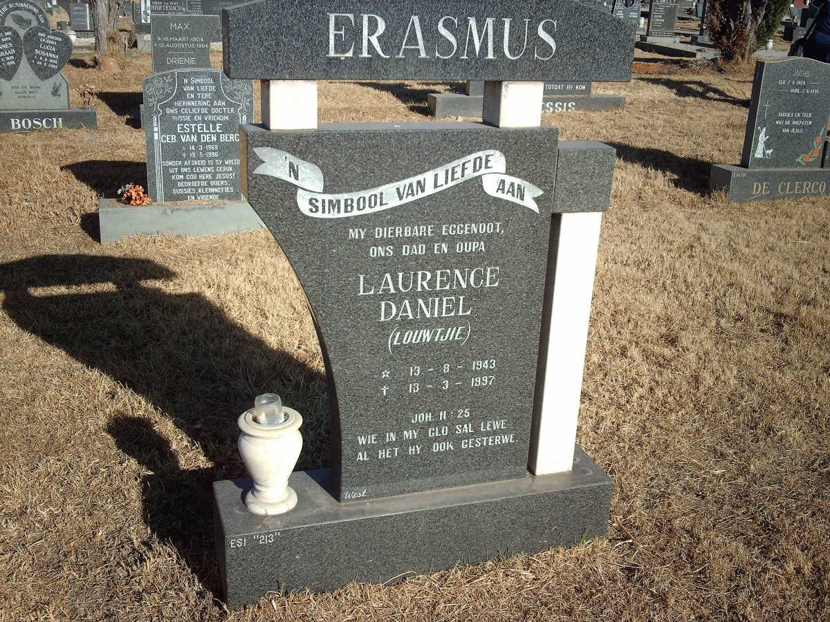 ERASMUS Laurence Daniel 1943-1997