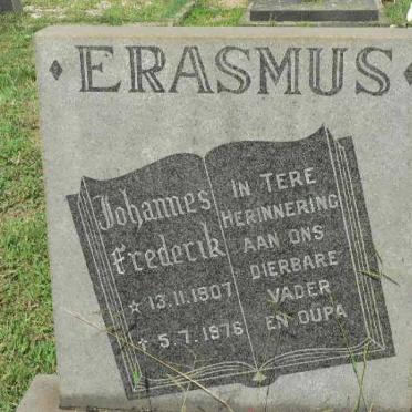 ERASMUS Johannes Frederik 1907-1976
