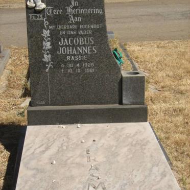 ERASMUS Jacobus Johannes 1929-1981