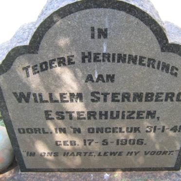 ESTERHUIZEN Willem Sternberg 1906-1941