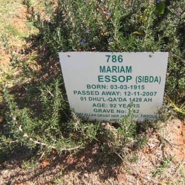 ESSOP Mariam 1915-2007