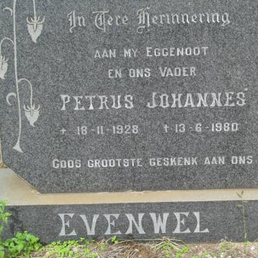 EVENWEL Petrus Johannes 1928-1980