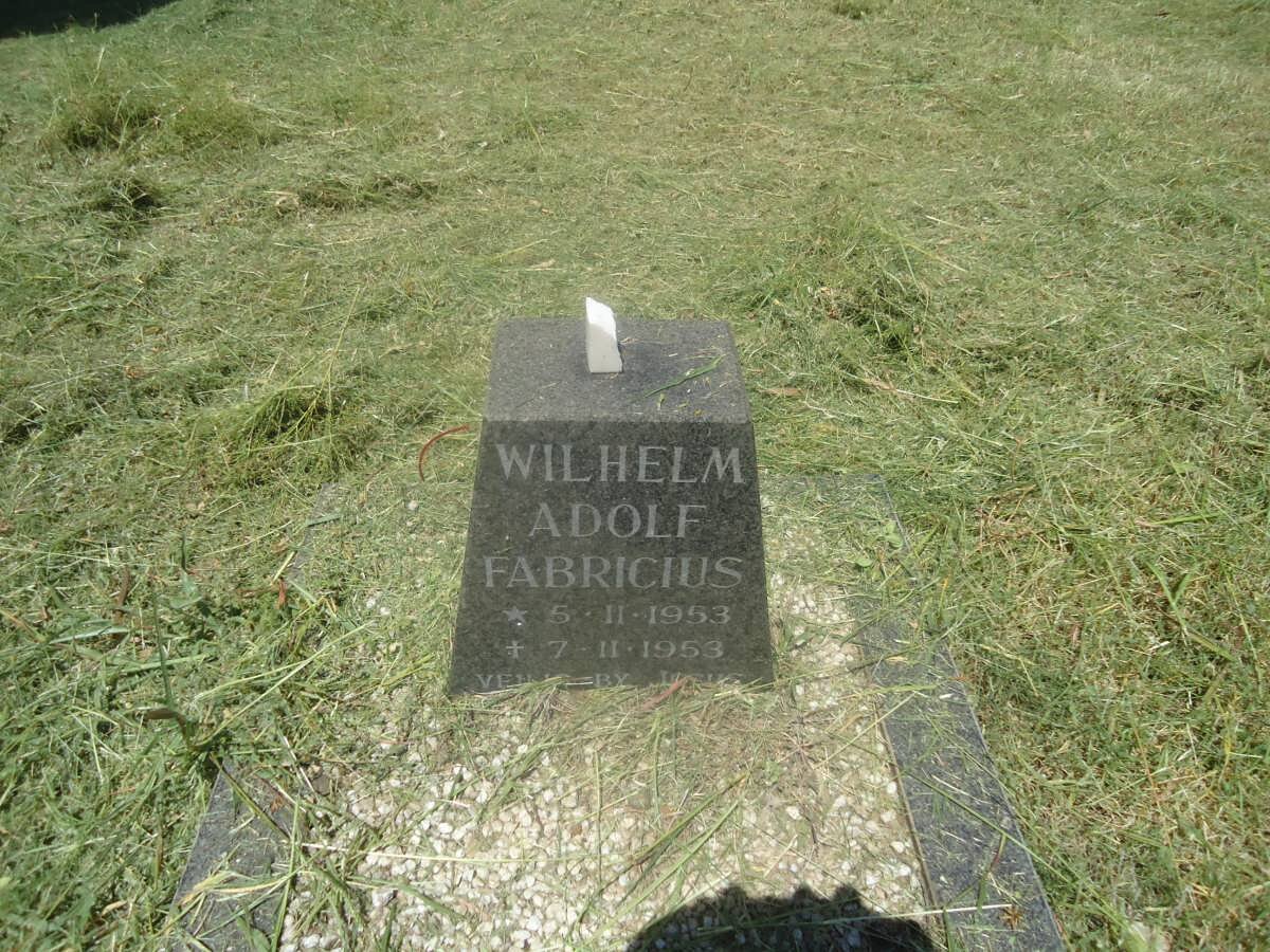 FABRICIUS Wilhelm Adolf 1953-1953