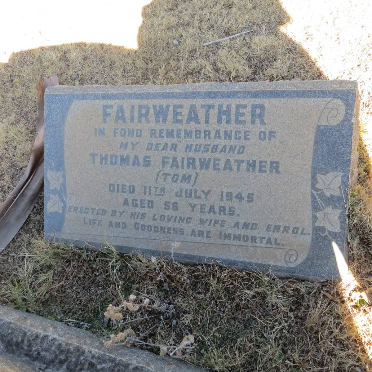 FAIRWEATHER Thomas -1945
