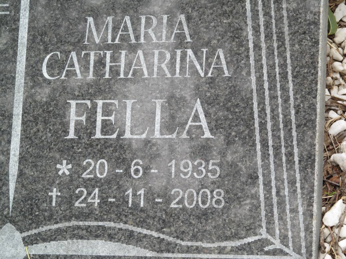 FELLA Maria Catharina 1935-2008 :: JACOBS Mary nee FELLA 1953-1979