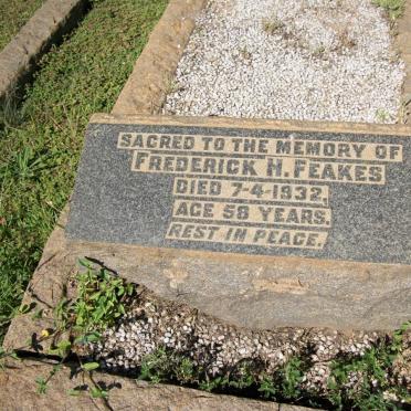 FEAKES Frederick -1932 &amp; Gertrude -1964 :: FEAKES Frederick H. -1932