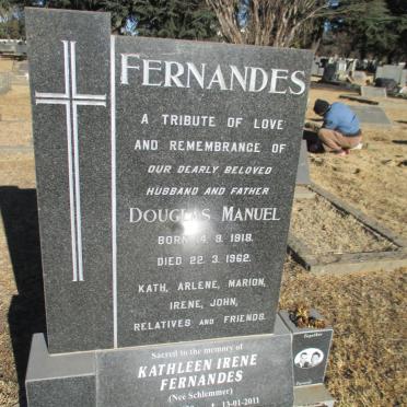 FERNANDES Douglas Manuel 1918-1962 &amp; Kathleen Irene SCHLEMMER 1920-2011