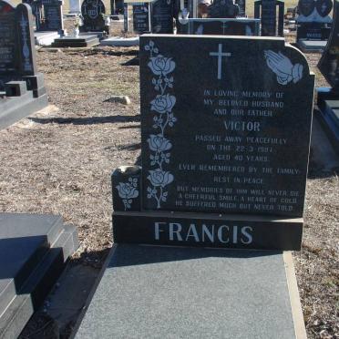 FRANCIS Victor -1987