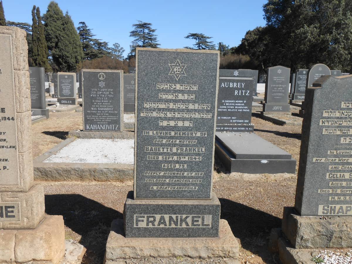 FRANKEL Babette -1944