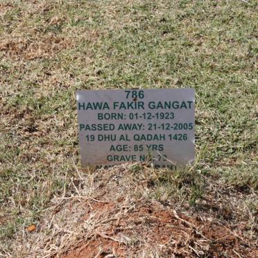 GANGAT Hawa Fakir 1923-2005