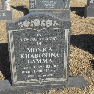 GAMMA Monica Khabonina 1969-1998