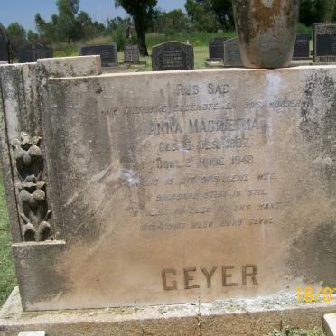 GEYER Anna Magrietha 1897-1948