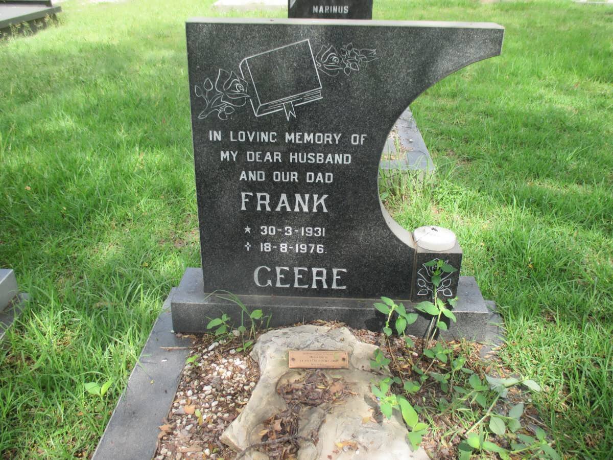GEERE Frank 1931-1976