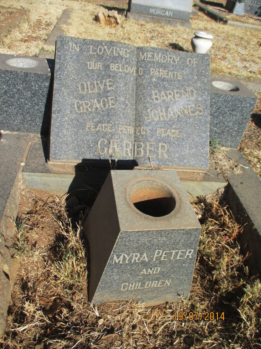 GERBER Barend Johannes &amp; Olive Grace