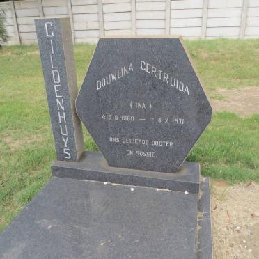 GILDENHUYS Douwlina Gertruida 1960-1971