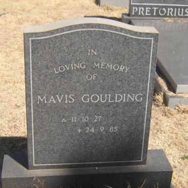 GOULDING Mavis 1927-1985