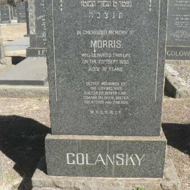 GOLANSKY Morris -1955