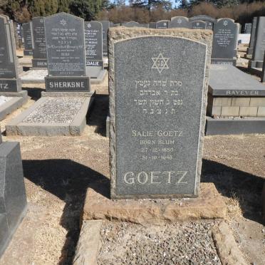 GOETZ Salie nee BLUM 1880-1943