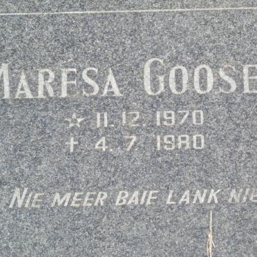 GOOSEN Maresa 1970-1980