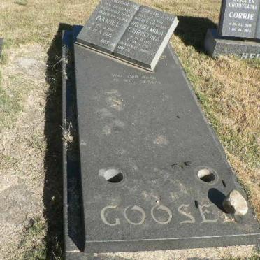 GOOSEN Daniel 1912-1985 &amp; Wilhelmina Christina 1915-1993