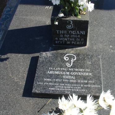 GOVENDER Kistensamy -1967 :: GOVENDER Thilogani -1964 :: GOVENDER Arumugum 1957-2010 :: GOVENDER Thivamee -1985