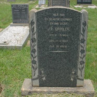 GROBLER J.P. 1884-1952