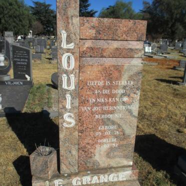 GRANGE Louis, le 1976-1992