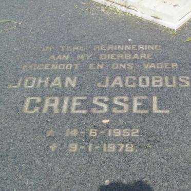 GRIESSEL Johan Jacobus 1952-1978
