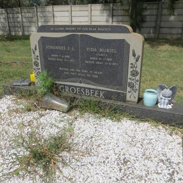 GROESBEEK Johannes J.J. 1886-1971 &amp; Vida Muriel FLINT 1897-1972