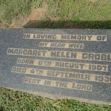 GROBLER Margaret Helen 1907-1931