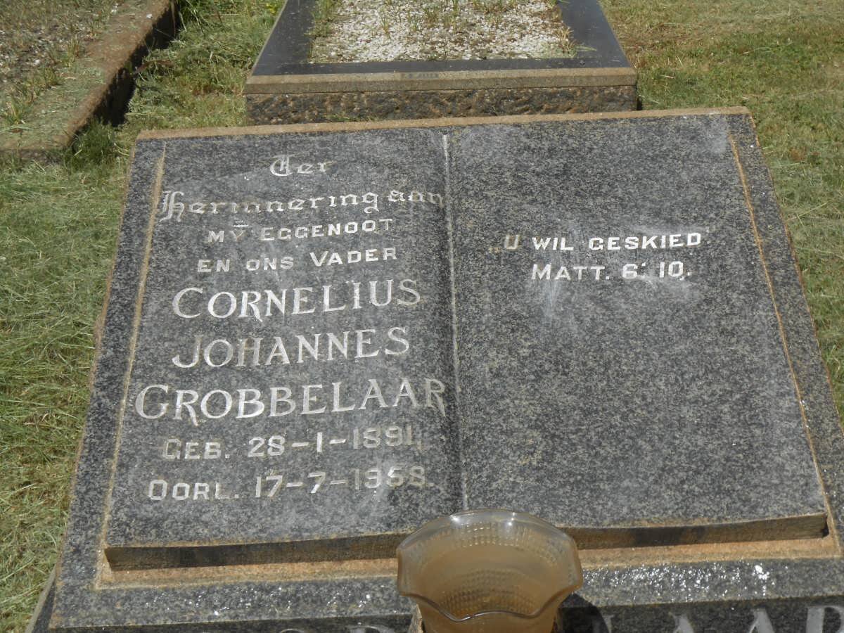 GROBBELAAR Cornelius Johannes 1891-1958
