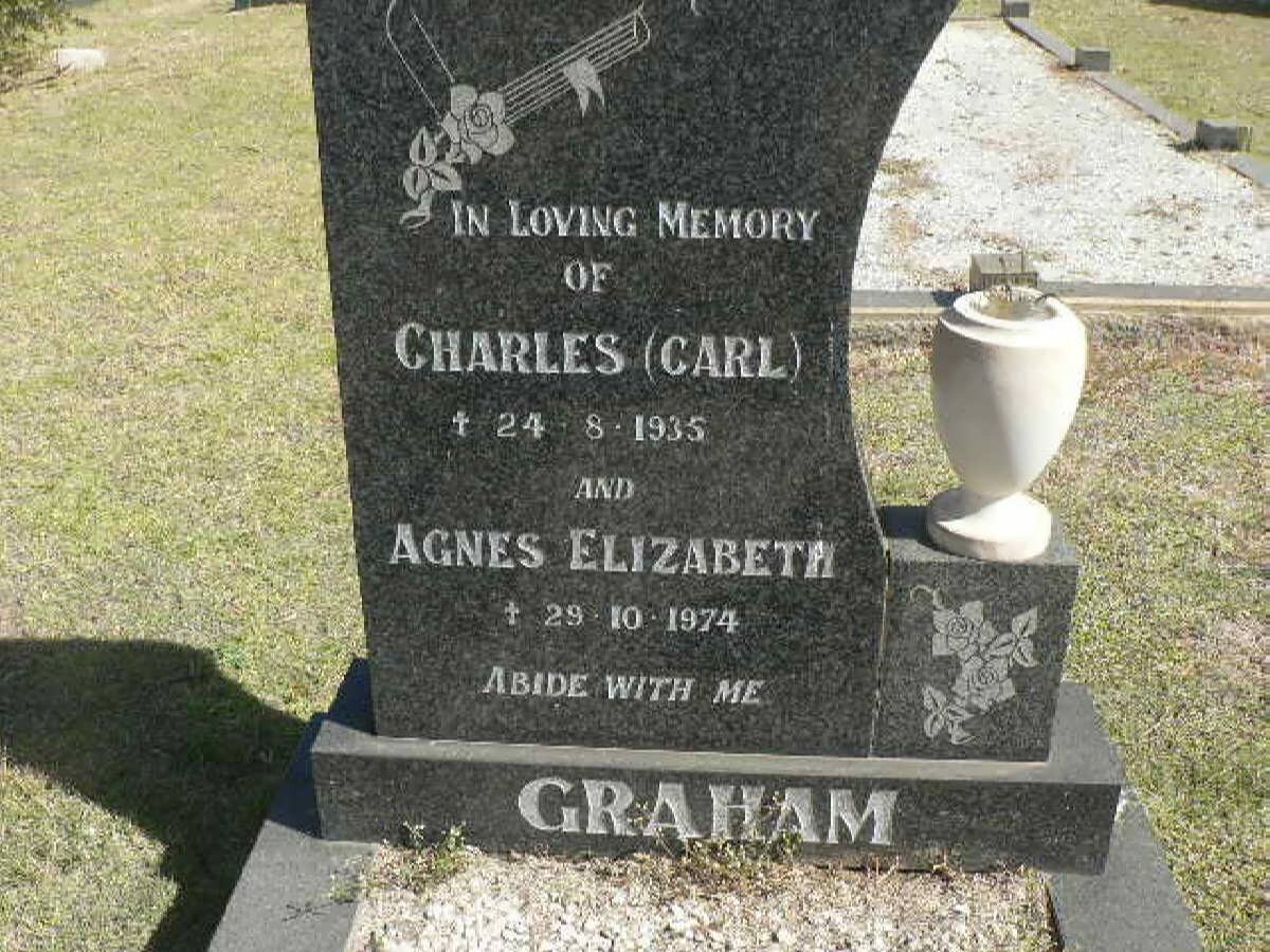 GRAHAM Charles -1935 &amp; Agnes Elizabeth -1974