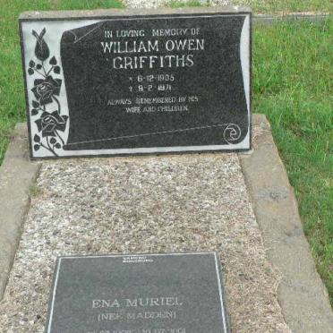 GRIFFITHS William Owen 1905-1971 &amp; Ena Muriel MADDEN 1906-2001
