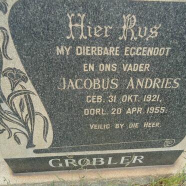 GROBLER Jacobus Andries 1921-1955