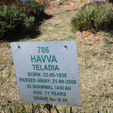 HAVVA Teladia 1938-2009