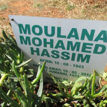 HASSIM Moulana Mohamed 1943-2012