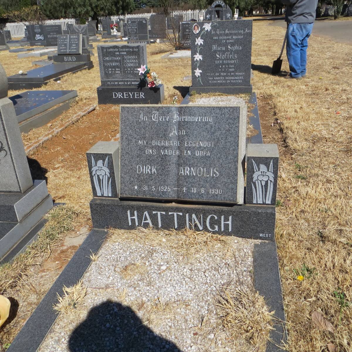 HATTINGH Dirk Arnolis 1925-1990